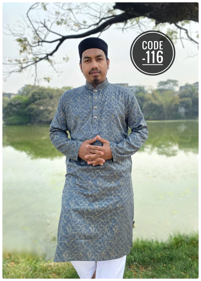 China Luxury printed cotton panjabi